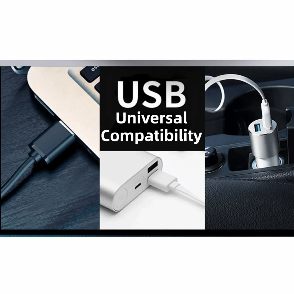 Powerful LED Mini Keychain Flashlight USB Rechargeable Handheld Design Outdoor Camping Torch Super Bright Red Blue Light