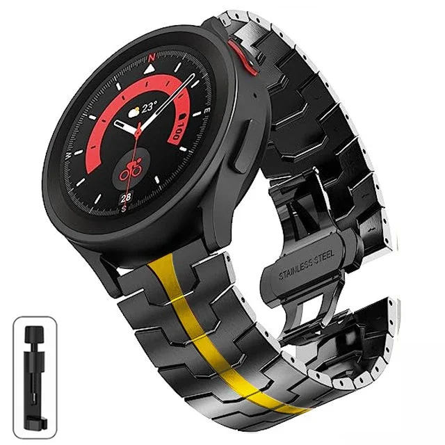 Premium Stainless Steel Watch Strap - Elegant and Durable Replacement Band, 20mm/22mm