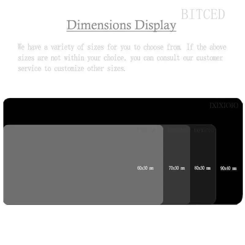 Large Custom Image Gaming Mousepad - 60x35cm Desk Mat with HD Printing