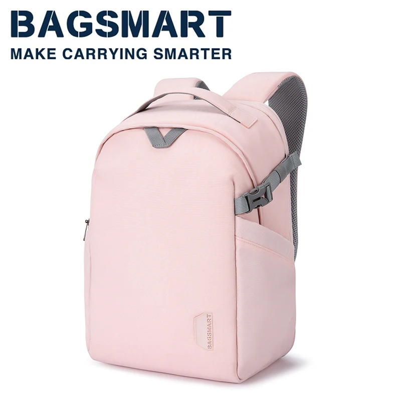 BAGSMART Laptop Backpack for Women, Travel Backpacks 15.6 Inch Notebook  Doctor Back pack for College Work Business Trip Women (pink)