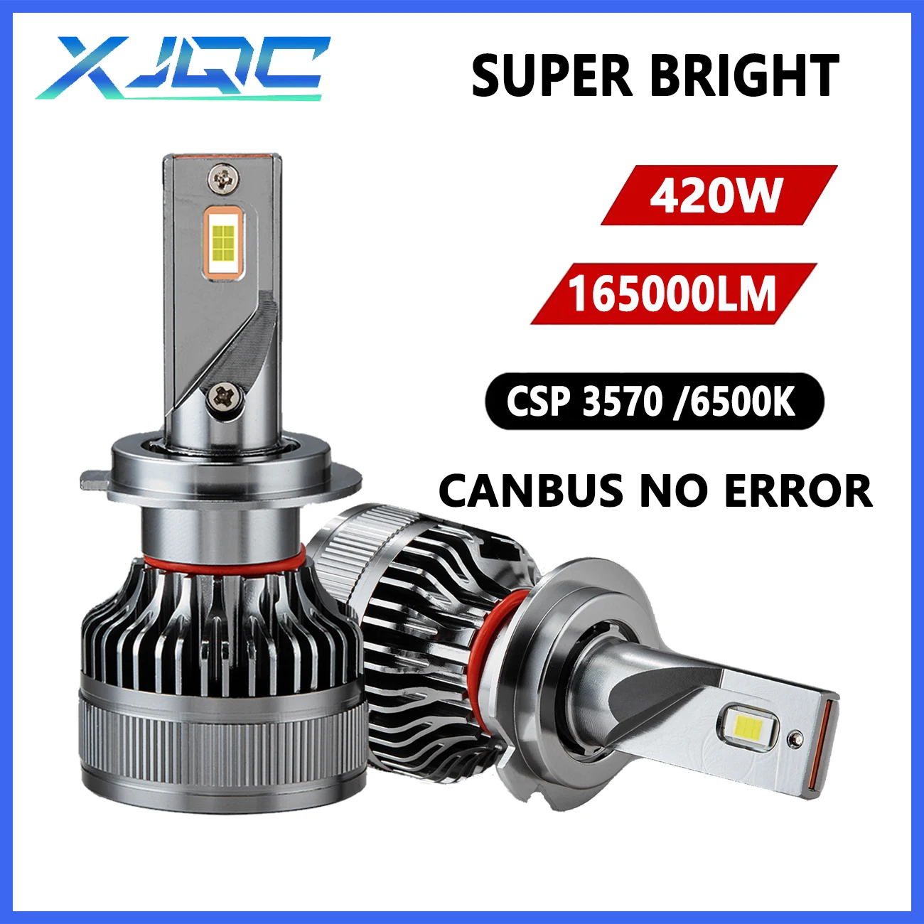 

XJQC F15 165000LM 420W 6500K H7 H4 H11 H1 9005 9006 H8 H9 Car LED Headlights CSP 3570 Canbus Automobiles And Trucks Lamps 10-32V