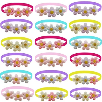 50/100 pz Fiori Stile Piccolo Cane Gatto Papillon Cravatte Moda Primavera Pet Papillon per Cani Toelettatura Cane Cucciolo Toelettatura prodotti
