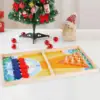 Fast Puck Game Wooden Hockey Game Portable Board Game Desktop Table Game for Kids Adults Teens Party Boys Girls Friends 4