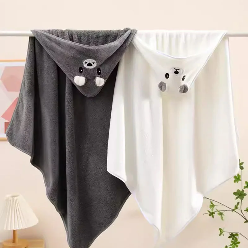 Cute Baby Bath Towel Soft Absorbent Newborn Swaddle Wrap Blanket for Girls and Boys Beach towels & mats Practical Beach Essentials