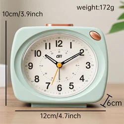 Modern Music Alarm Clock with Snooze and Night Light Functions - Perfect School Season Gift (Green)
