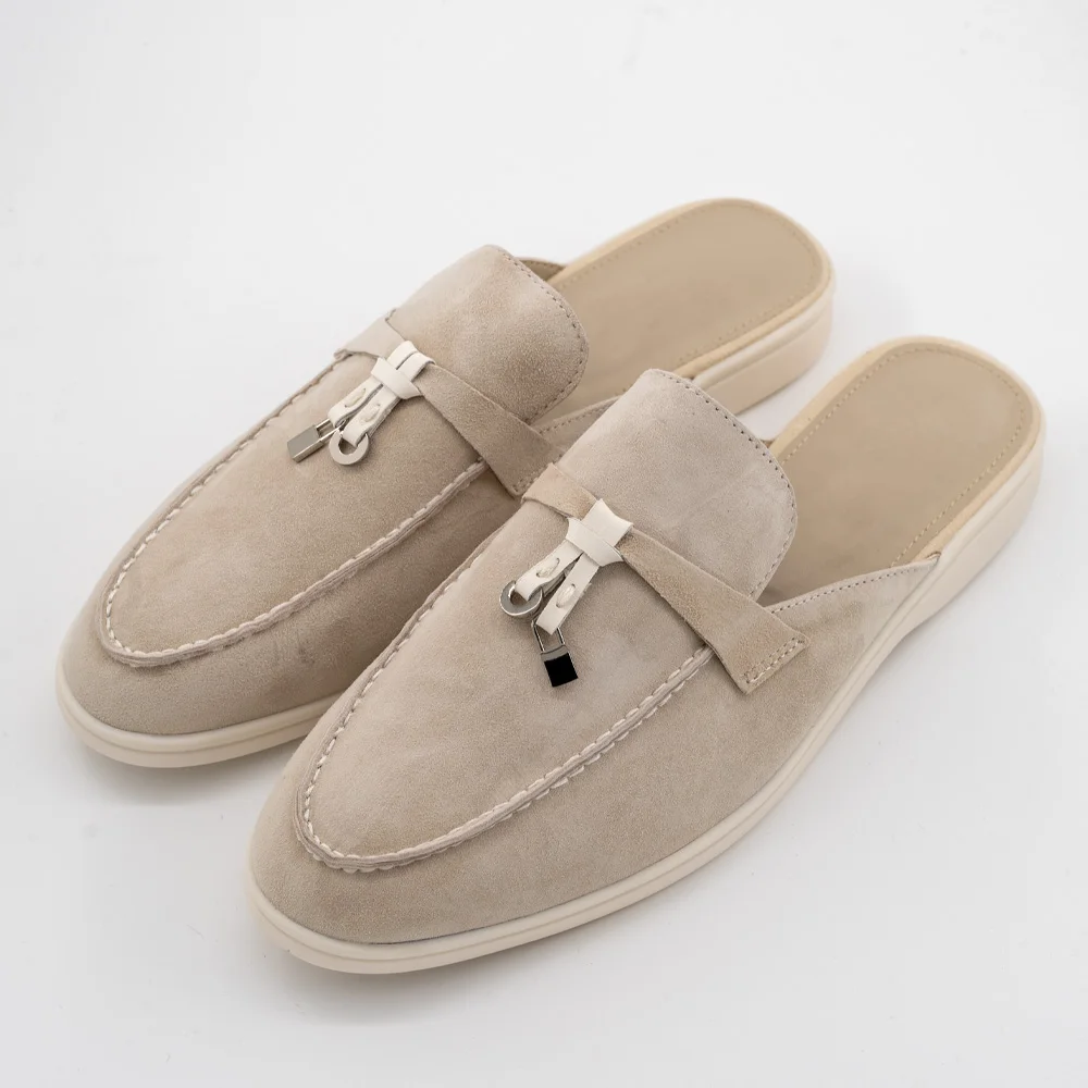 

Lock Tassel Fashion Suede Women Loafers 2024 Spring Autumn Flat Bottom Single Casual Men Shoes Top Quality Shoes For Women