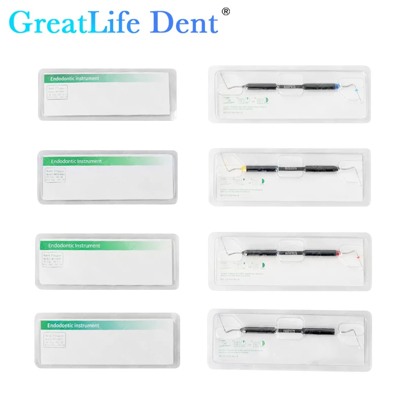 GreatLfie Dent Dental Endo Hand Plugger Endodontics Instruments NITI / Stainless stell Tip Dentist Dentistry Tools