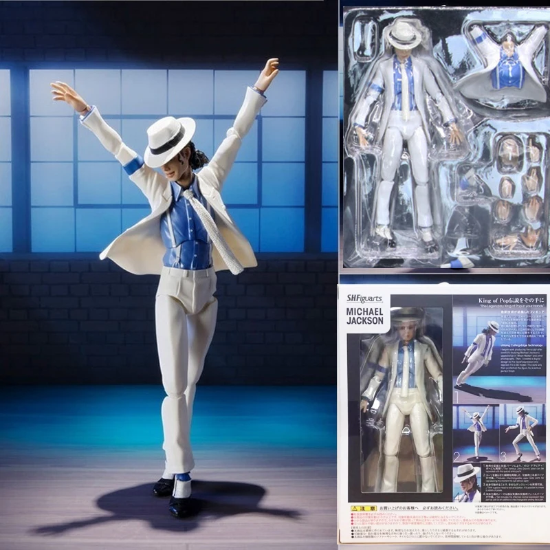 MICHAEL Jackson Action Figure Smooth Criminal Moonwalk Model Toy