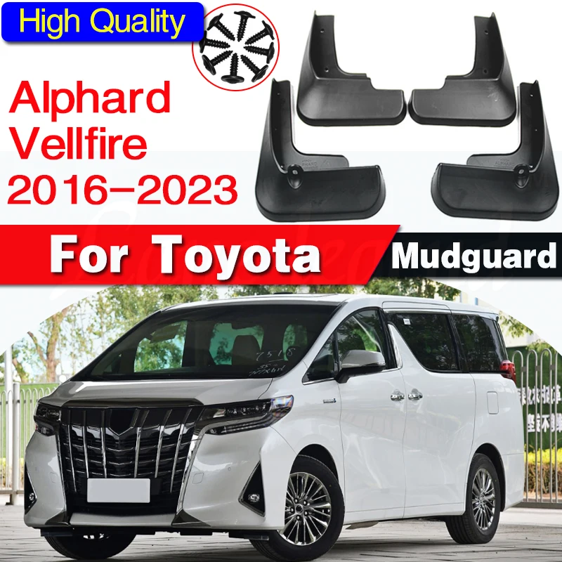 

4x for Toyota Alphard Vellfire AH30 30 2016 2017 2018 2019 2020 2021 2022 2023 Mud Flaps Mudguards Fender Splash Car Accessories