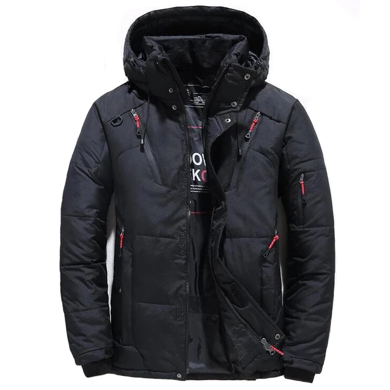 Down Jacket Thick Warm Padded Snow Coat men Oversize Down Jacket Male Winter Parkas Men Hooded Outdoor Outwear down jacket parka coat parkas coat