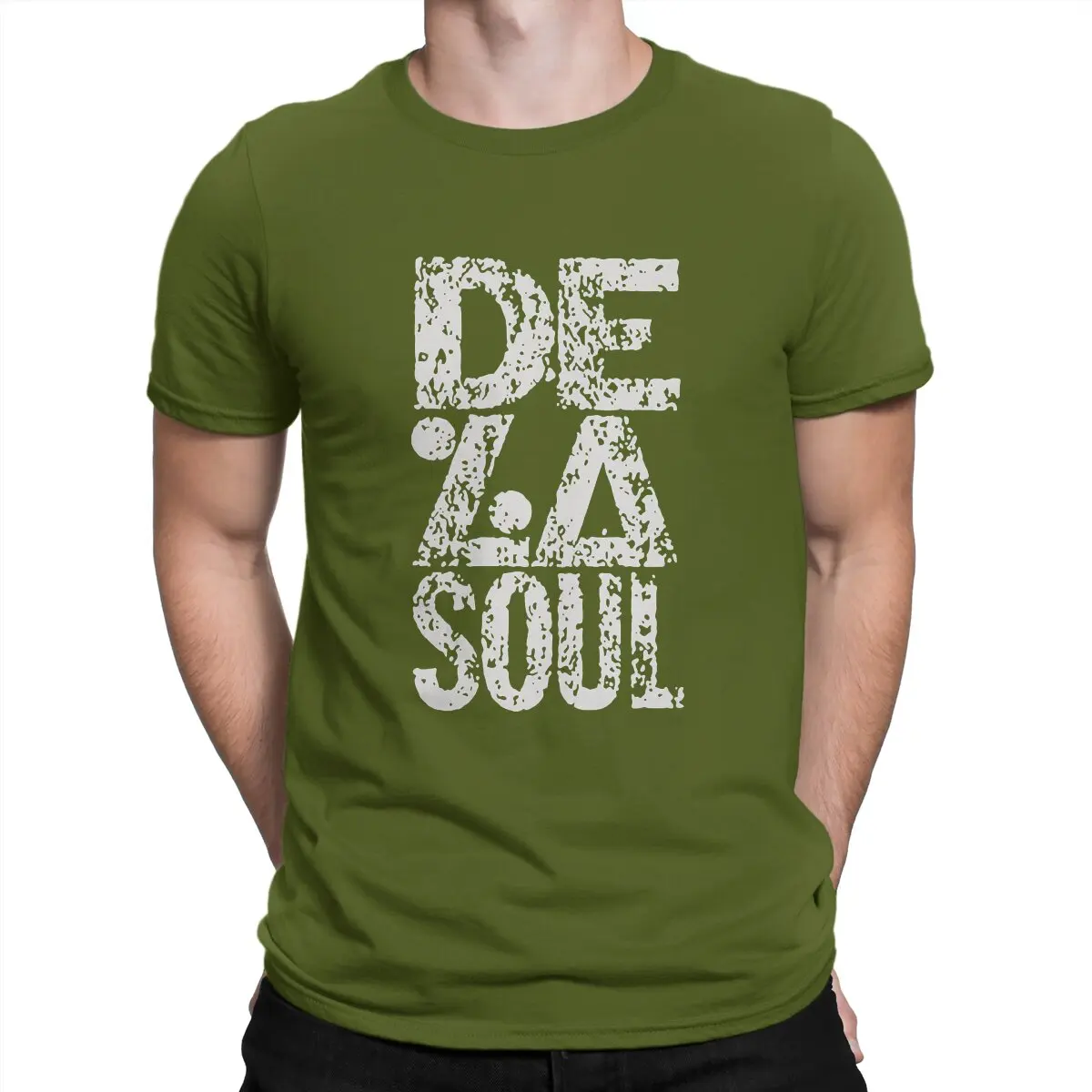 thumbnail image 1 of Camisetas con el logo de rap para hombre, camiseta novedosa de algodón puro De La Soul, camisetas de manga corta con cuello redondo, idea de regalo, tops, 1 of 7