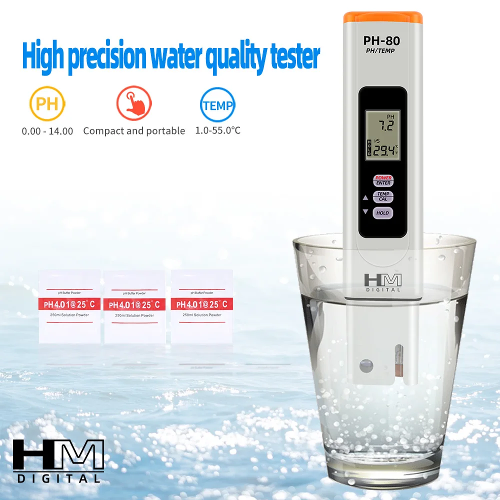 HM Digital PH Meter Hydro Automatic Calibration
