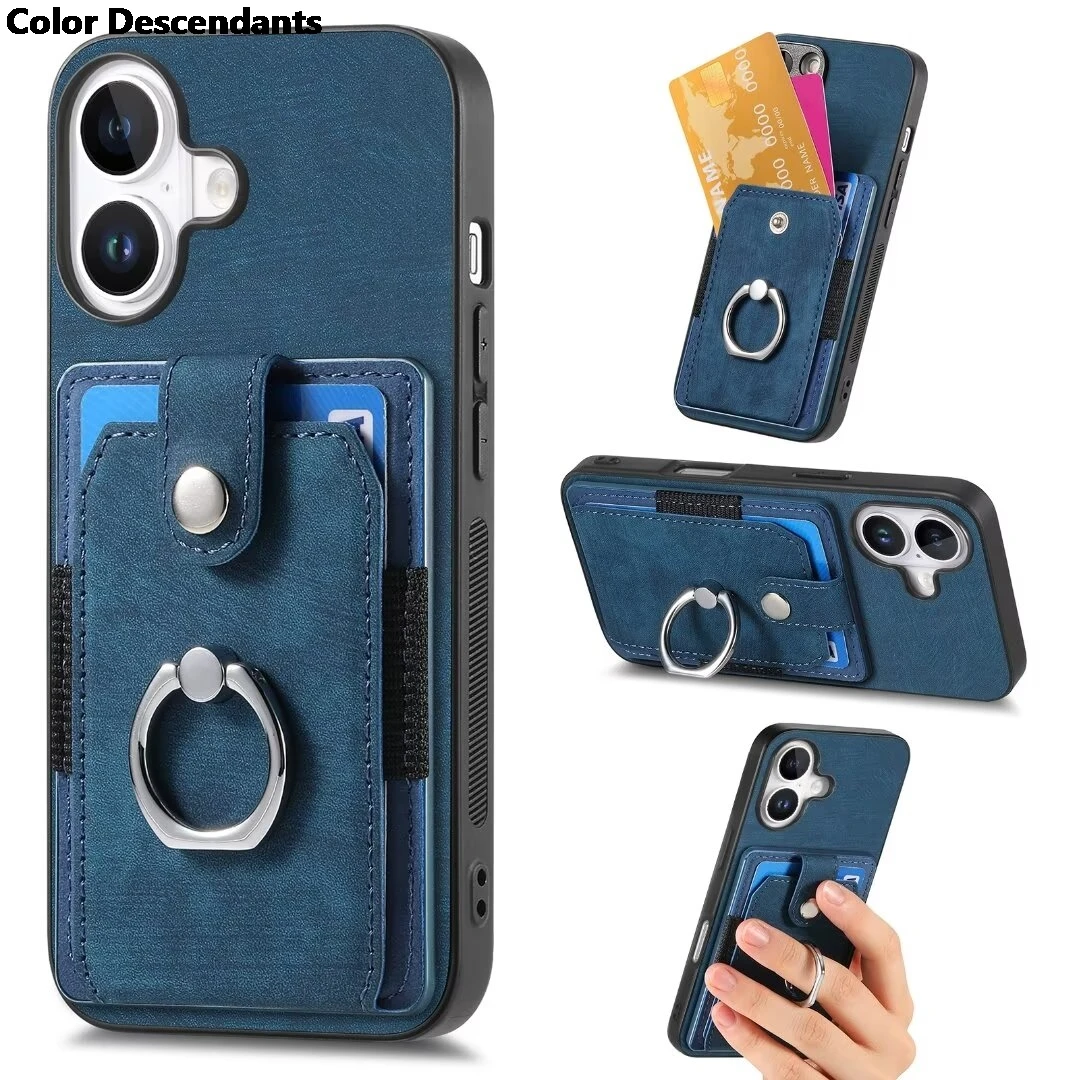 Luxury Leather Back Cover Case with Card Holder