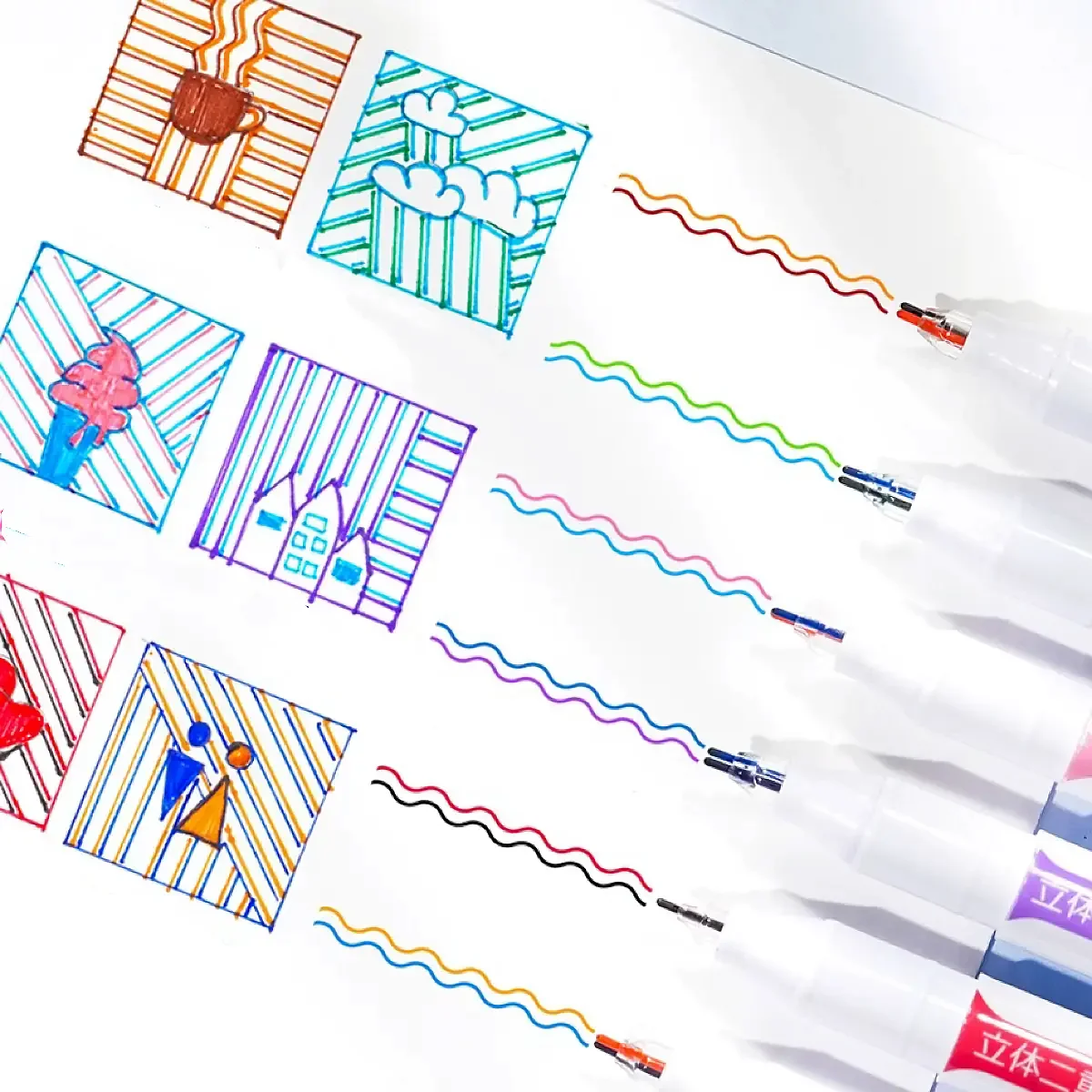 Double Color Marker Pens 3