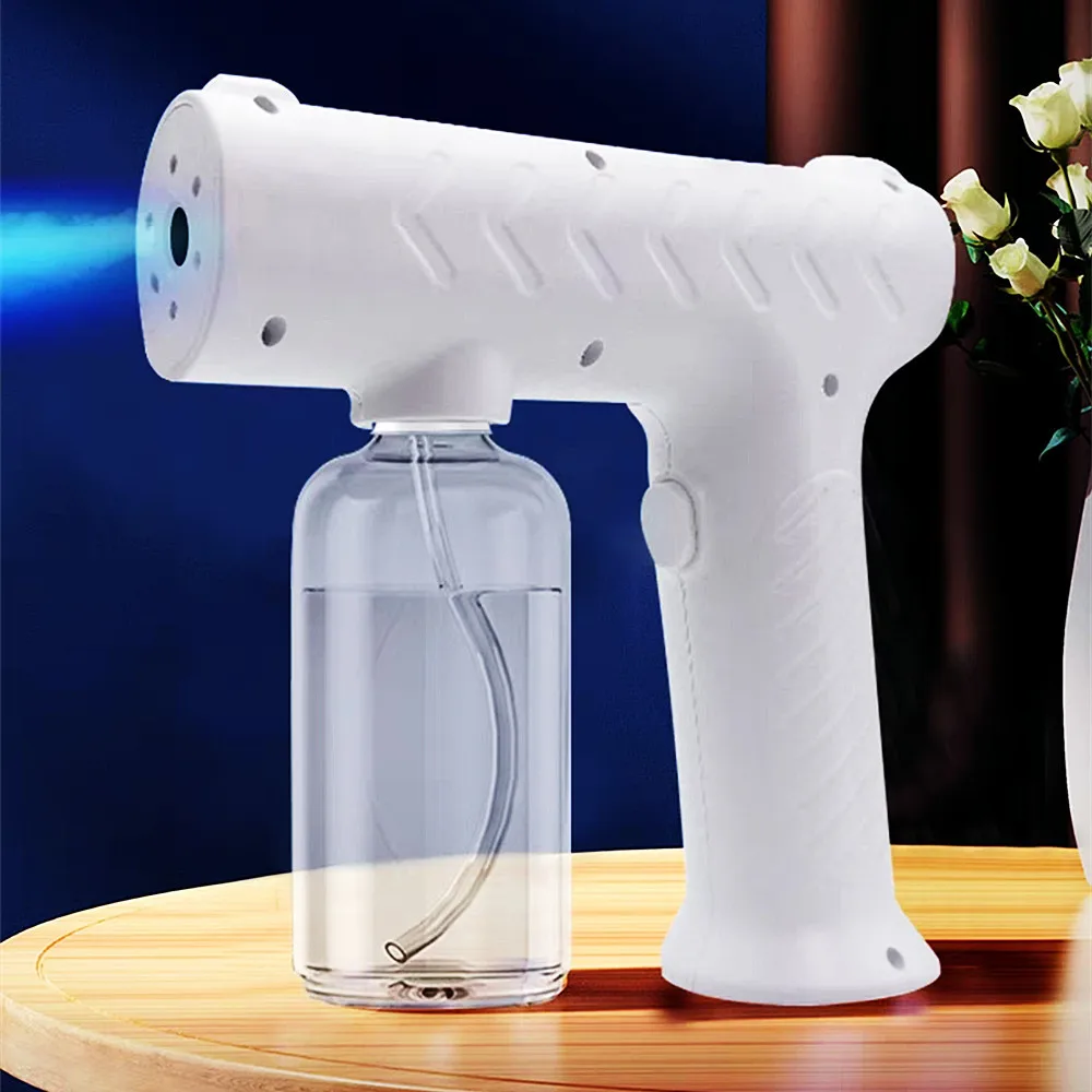 

380ML Portable Nano Electric Sterilizer Sprayers Atomization Disinfection Fogger Machine USB Rechargeable Hydrationer Spray Gun