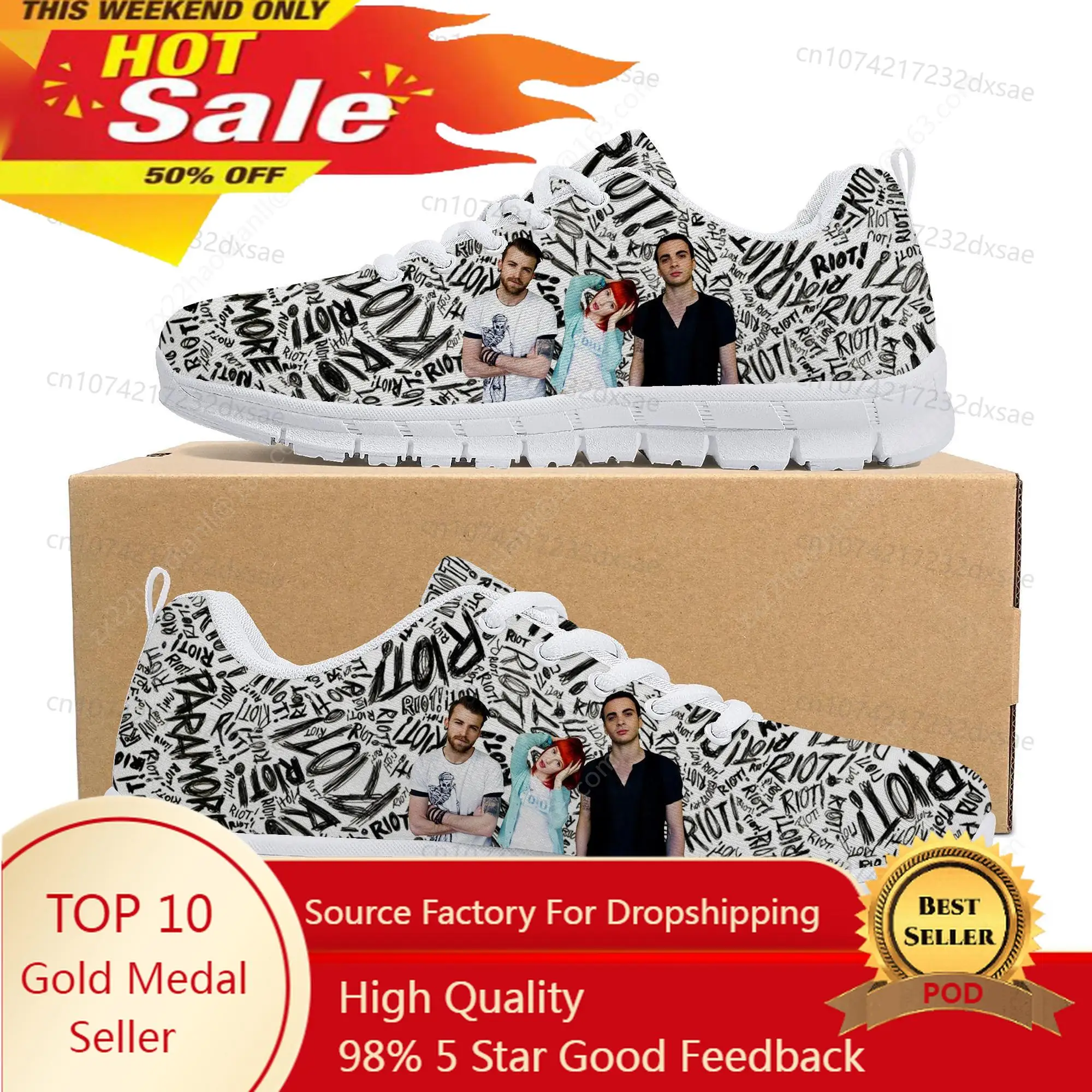Paramore Rock Band Pop Sports Shoes Mens Womens Teenager Kids Children Sneakers Casual Custom High Quality Couple Shoes