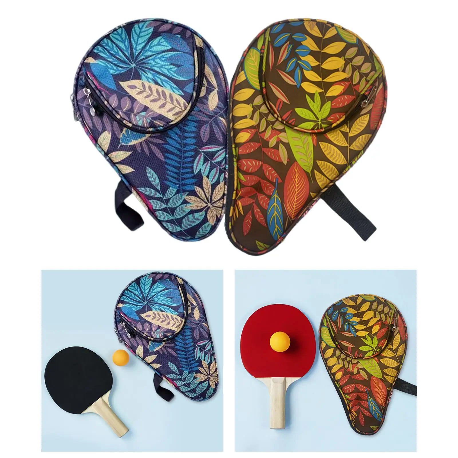

Table Tennis Racket Cover Waterproof Reusable Professional for Indoor Travel