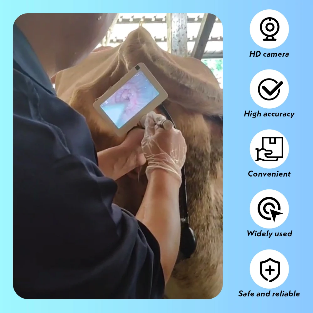 Veterinary Digital Artificial Insemination Gun Endoscope Sperm Insemination Tool