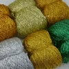 50g Glitter Sparkle Metallic Yarn for Knitting  Crochet DIY Yarns Shinny Line for Knit Bag DIY Gold Silver Thread Hat Toy 2