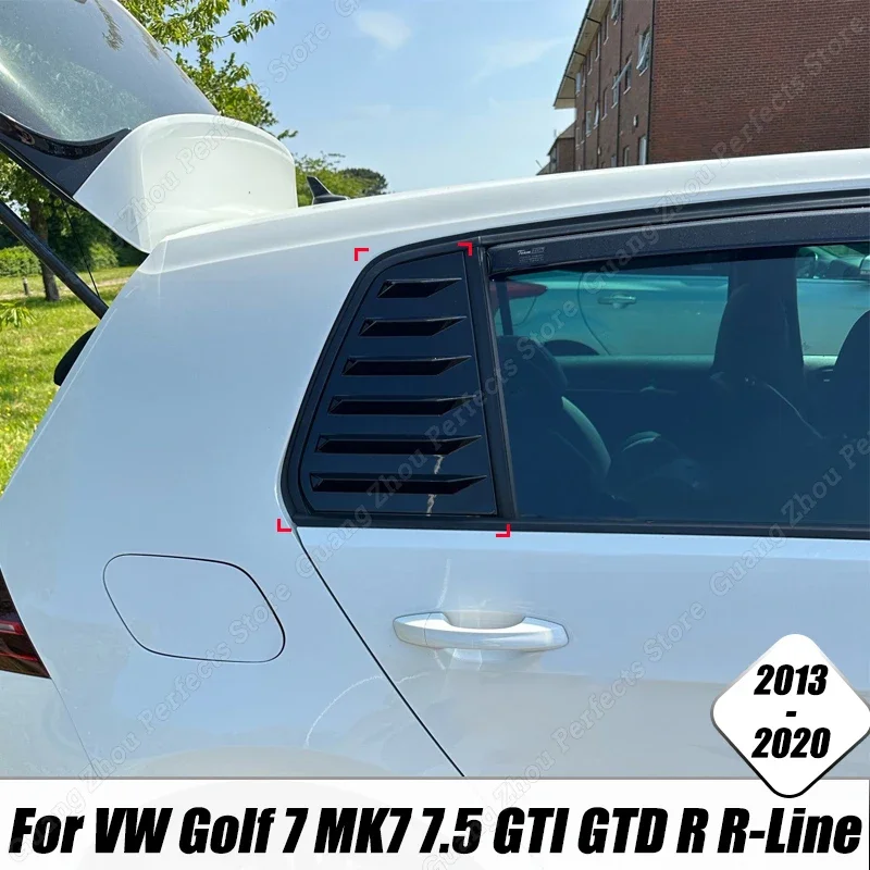 Per Accessori Vw Golf 7 Mk7 7.5 Gti Gtd R R-Line 2013-2020 Car Side Side Window Louver Air Vents Copertura Della Decorazione Del Parabrezza