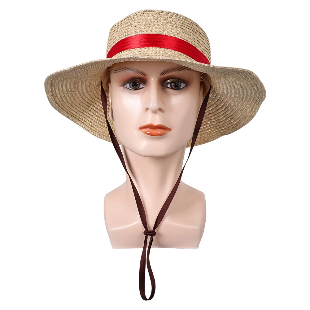 Cosplay Hat Luffy Woven Sailing Cap For Costume Accessories Hats Prop Adult Men Halloween Carnival Role Play Outfit Gifts
