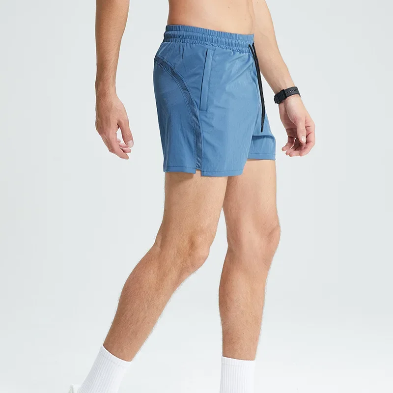 Men's Quick Dry Breathable Outdoor Running Marathon Fitness Training Shorts Elastic Waist Sports Pants For Skateboarding