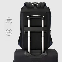 New Fashion Luxury Men's Backpack Waterproof Leightweight Slim Business Bagpack 15.6 Inch Computer Backpacks Schoolbag Student 2