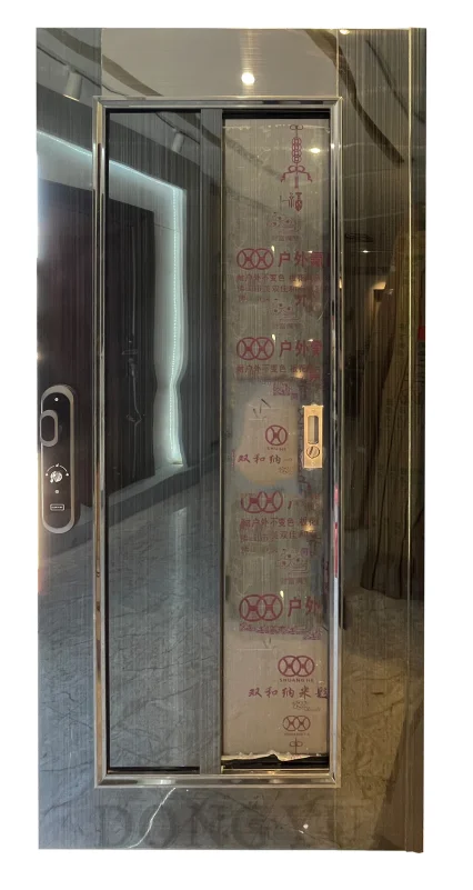 soundproof main entrance outdoor Fast Door security stainless steel wholesale door 6