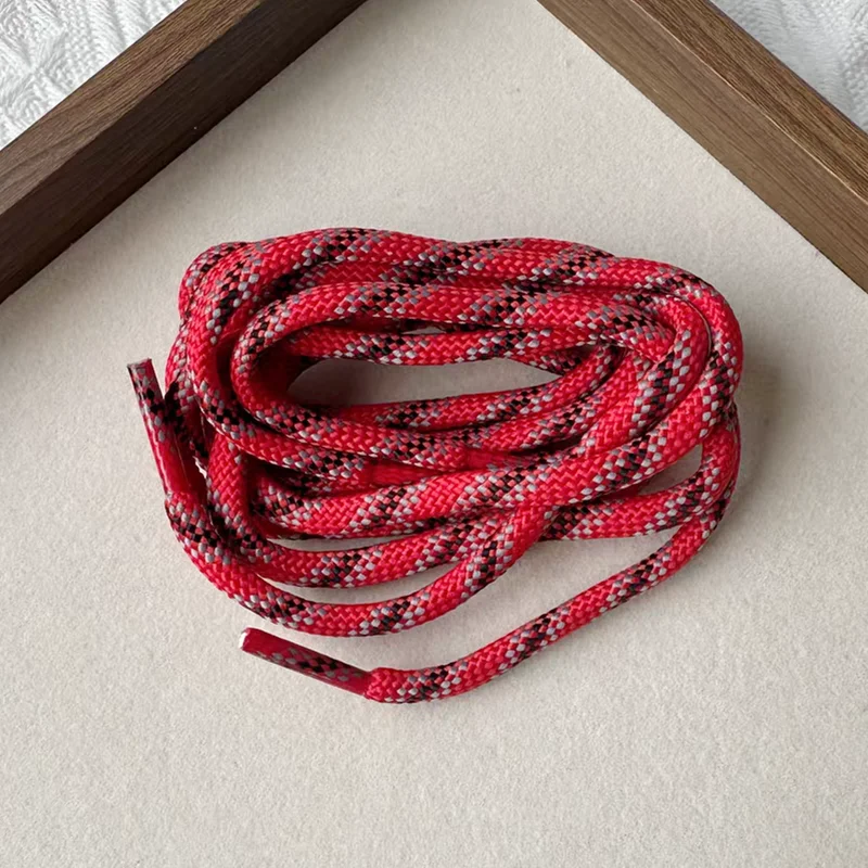 120 cm Creativity Red Shoelaces Broaden Flat Round Dot Combine DIY Bow Laces For Sports Casual Sneakers Shoes DE Training Shoes – Detail 11