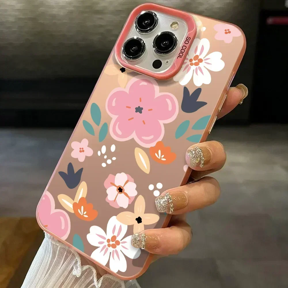 Luxury Floral Shockproof IMD Bumper Case