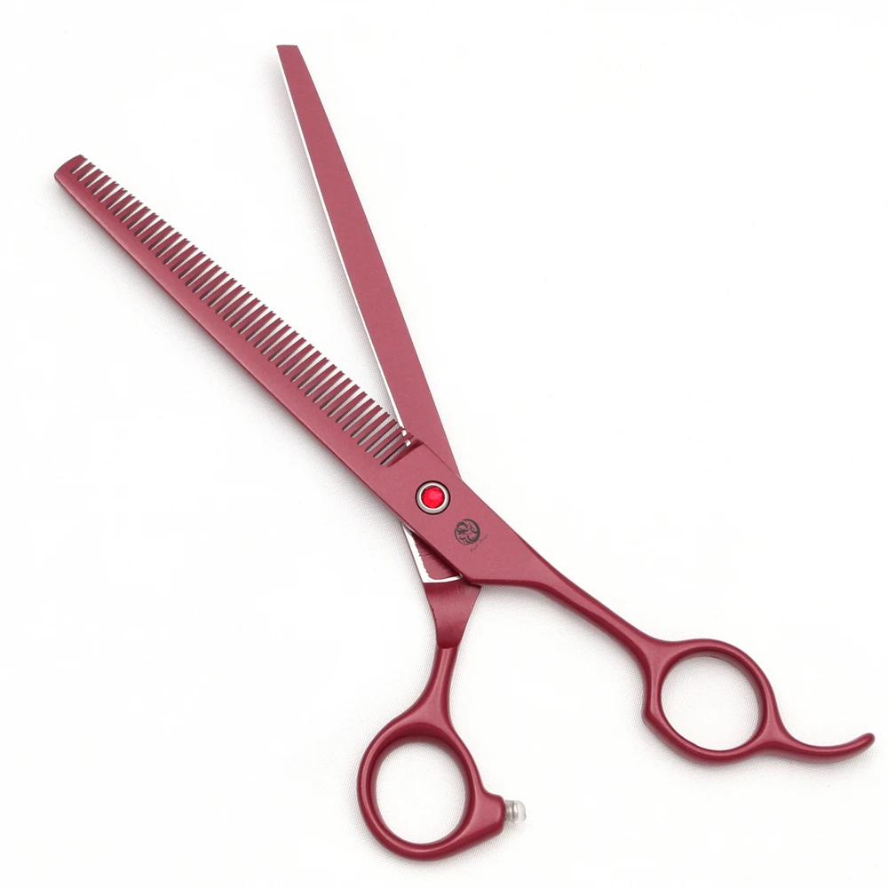 Dog Thinning Scissors Purple Dragon 7.5" Japan Stainless for Pet Grooming Thinning Straight Shears Chunker Z3088 dog grooming scissors