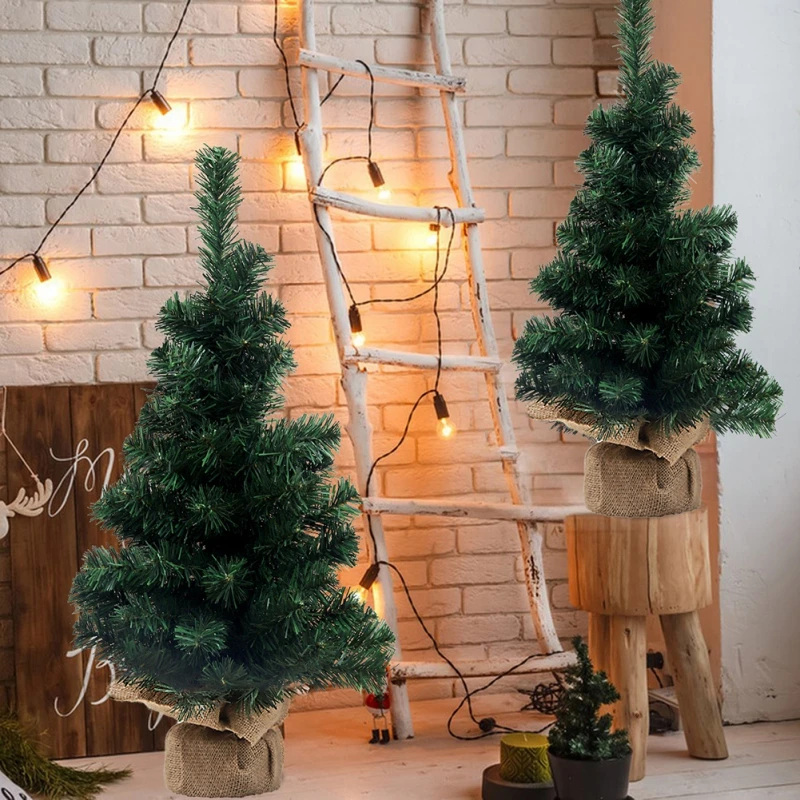 40/50/60CM Decorative Mini Christmas Tree Christmas Tree Ornaments Mini Christmas Tree Christmas House Ornaments