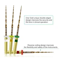 Wave Gold Endodontic Reciprocating Files for Endomotor Root Canal Treatment – Dental Rotary NiTi Endo One Files for Root Canal Preparation - Image 5