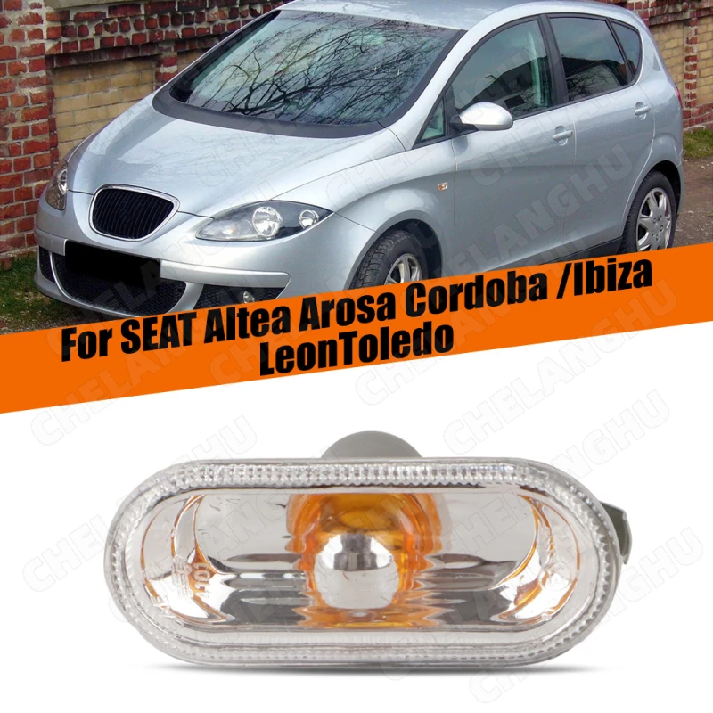 Side Marker Turn Signal Light Lamp Repeater 2pcs SEAT Ibiza / ST 2009-2015 Without Bulb car side marker light