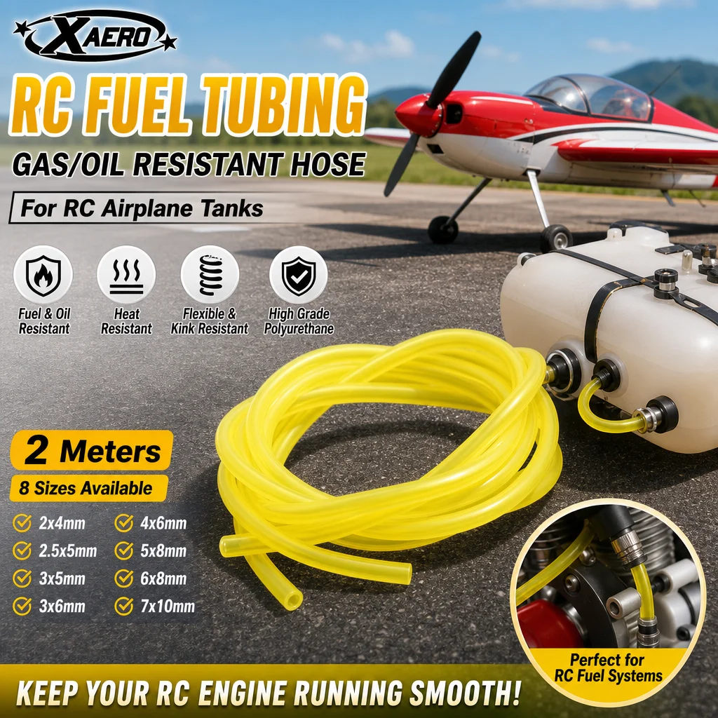 2 Meter RC Kraftstoffschlauch Gas-/Ölbeständiger Schlauch für RC-Modellflugzeugtanks