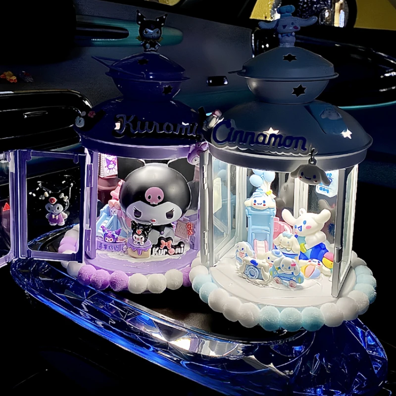 

Kawaii Sanrio Kuromi Cinnamoroll DIY Cute Creative Doll Night Light for Girlfriend Children Gift Room Decoration Collection