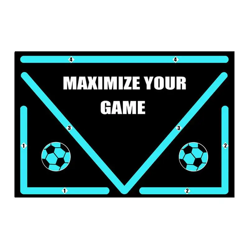 

Soccer Training Mat Numbered Rubber Soccer Mat Non-Slip Indoor Outdoor 90x60cm Football Training Aid Soccer Equipment To Improve