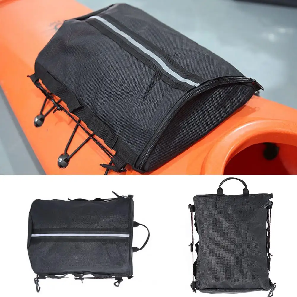 Compact Rotatable Hook Easy to Carry Portable Kayak Boat Canoe Deck Storage Pouch Sports Equipment Aquatics Supplies