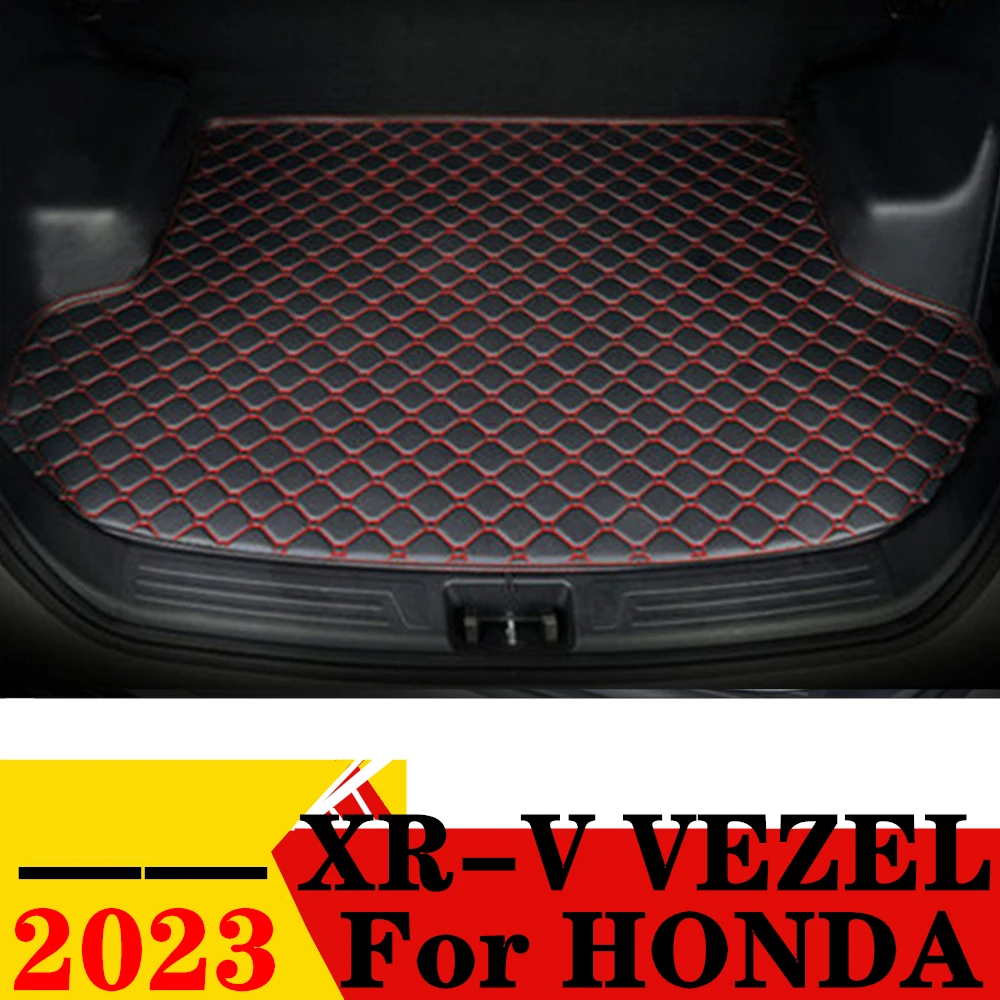 

Коврик для багажника автомобиля Honda XR-V VEZEL 2023, плоский боковой защитный коврик для заднего багажника, подкладка для багажника, автозапчасти