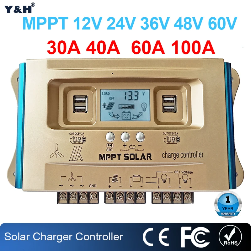 Rohs Regulateur De Charge MPPT 60A - Prix pas cher