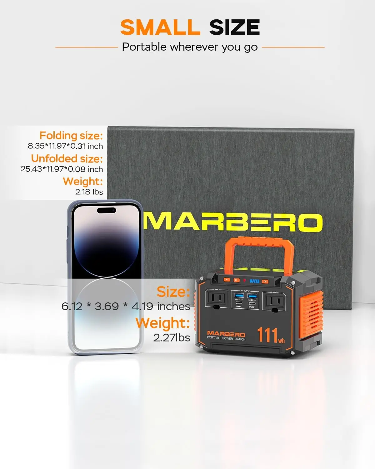 SolarGo power station charging via solar panel