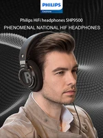 Philips SHP9500 Headphone HiFi Stereo Wired Earphone Computer Online Learning Earbuds Esports Game 3.5mm 6.3mm Universal Headset - Image 2