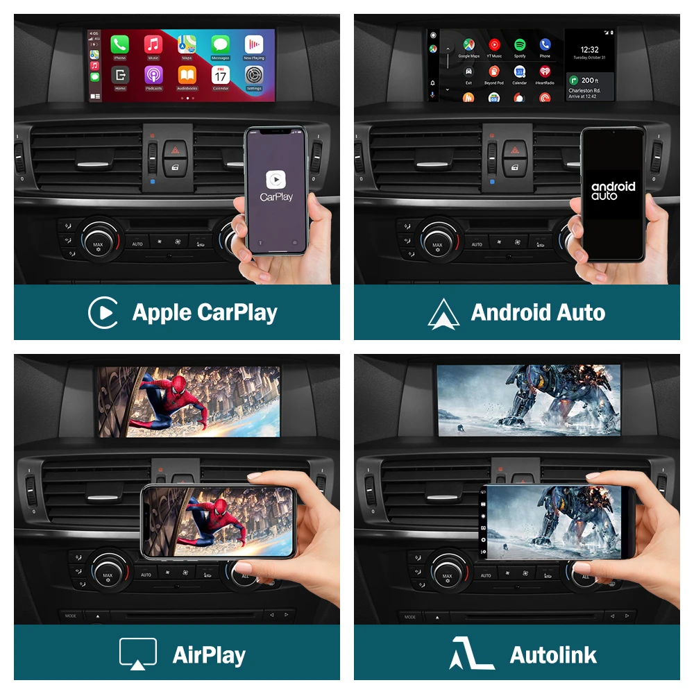 8.8 kabellose Apple CarPlay Android Auto Head Unit Multimedia für BMW X3  F25 X4 F26 NBT CIC GPS Navigation