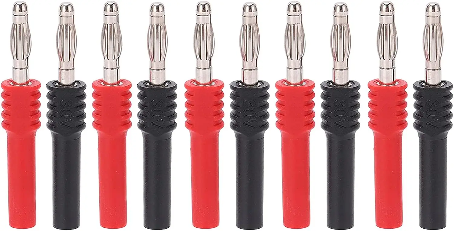 

5Set Banana Plug Connector 4mm Male to 2mm Female Insulated Banana Socket Jack Connector Banana Plug Extension Adapter J.20025