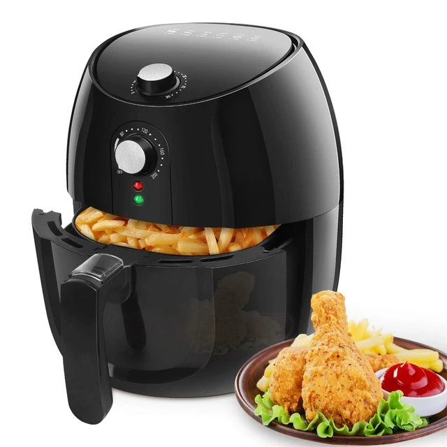 Oil Free Air Fryer, 6 Modes Preconfigured, 3,5 Liter Capacity, Non-stick  Removable Basket, Temperature Adjustable 80 ℃ to 200 ℃, 30 Minute Timer,  BPA