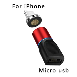 Magnetic Micro to Type - C to Lightning Adapter and Data Converter (Micro usb to iPhone)