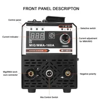 2in1 MIG MMA Welders Carbon Dioxide Gases-Shielded and Manual Welding Multipurpose IGBT Direct Current Inverter Welders 2
