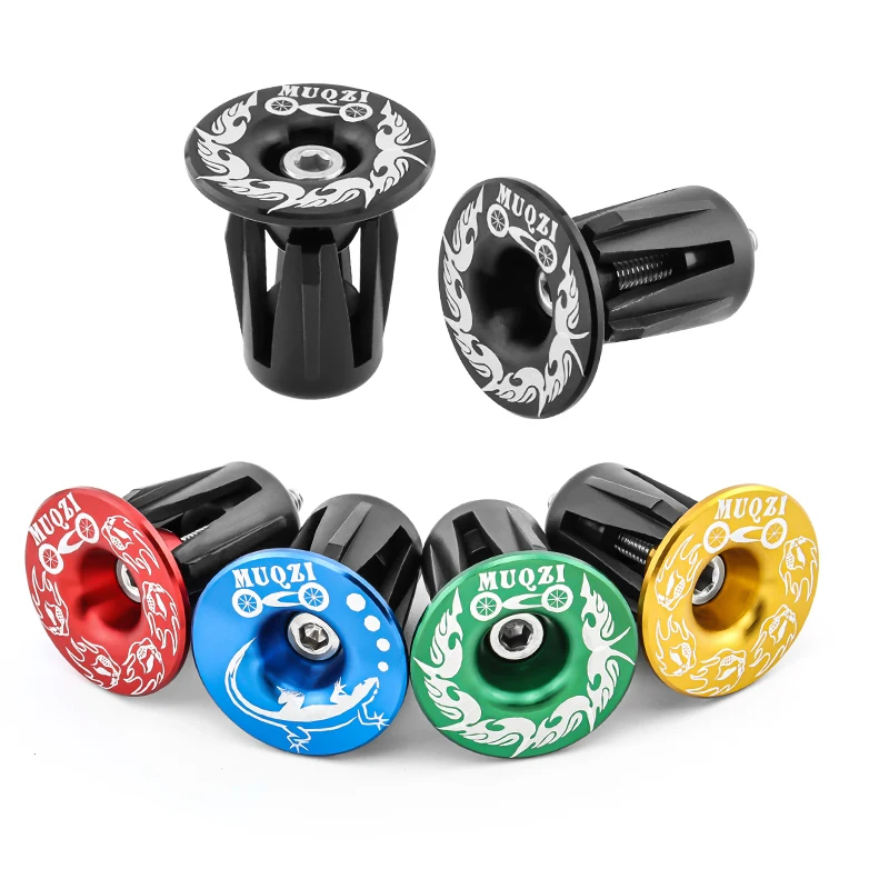 Bike Handlebar Plugs bicycle accessories bike handlebar plugs MUQZI Bike Handlebar End Plugs MTB Handlebar End Caps for Road BMX Fixed Gear Mountain Bike Bar Ends Plug