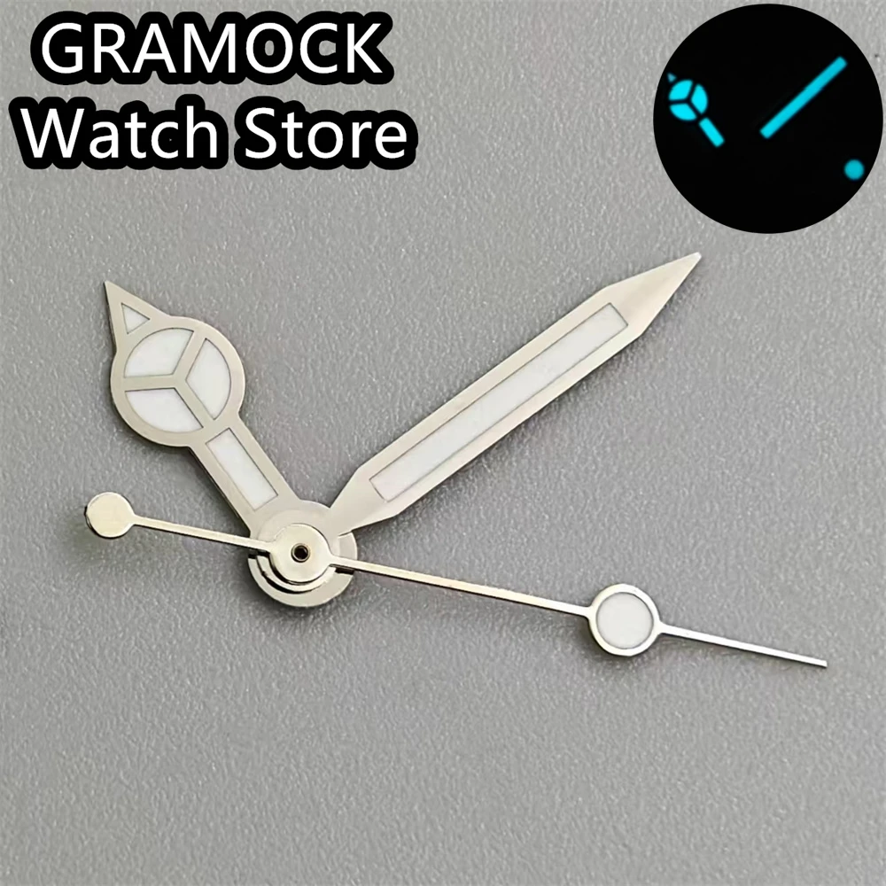 Elegant Multi-Colored Luminous Watch Hands - Silver, Gold, Rose Gold, Green, Blue