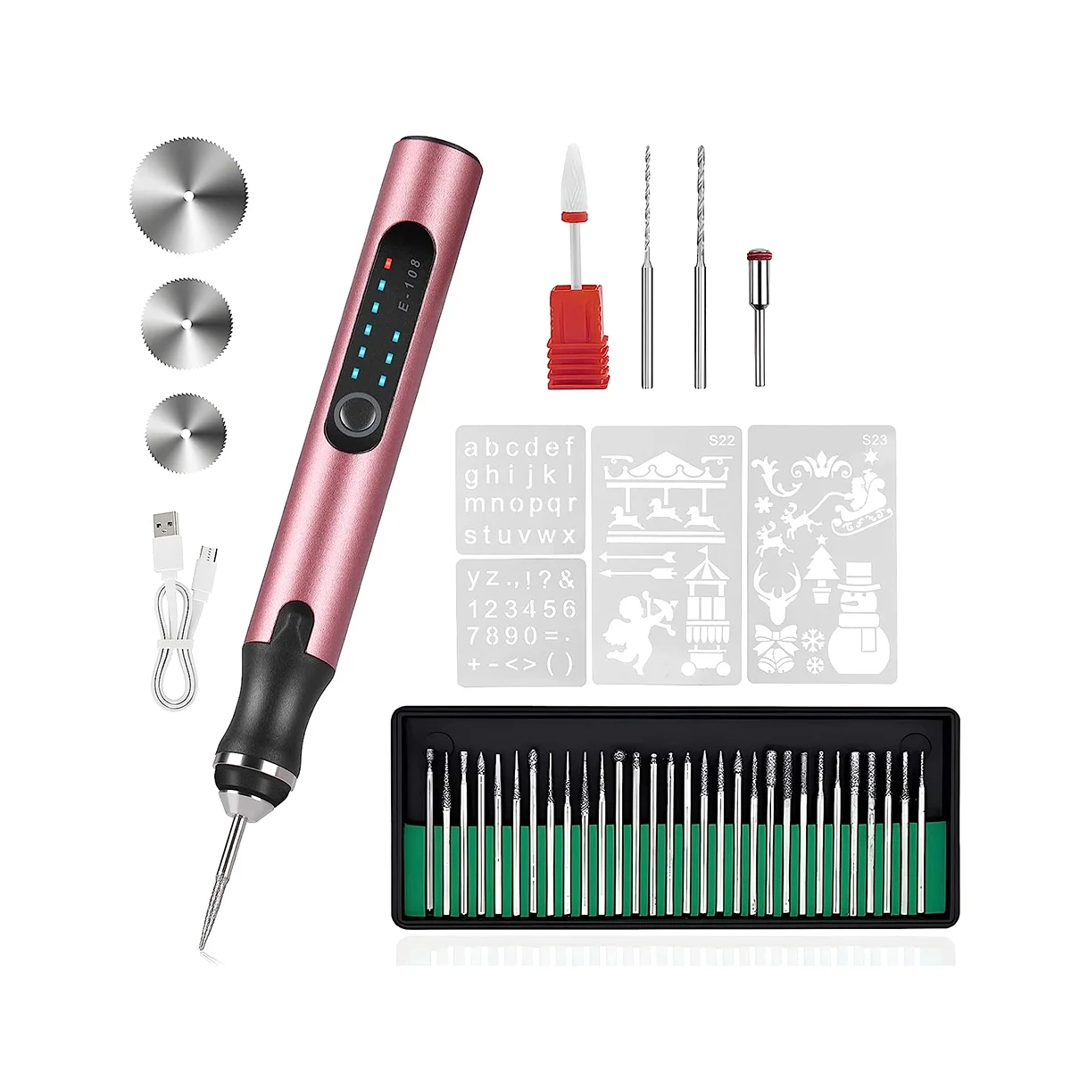 

Электрическая гравировальная ручка с 37 насадками, перезаряжаемый беспроводной гравировальный станок, гравер «сделай сам» для резьбы по дереву, стеклу, камню